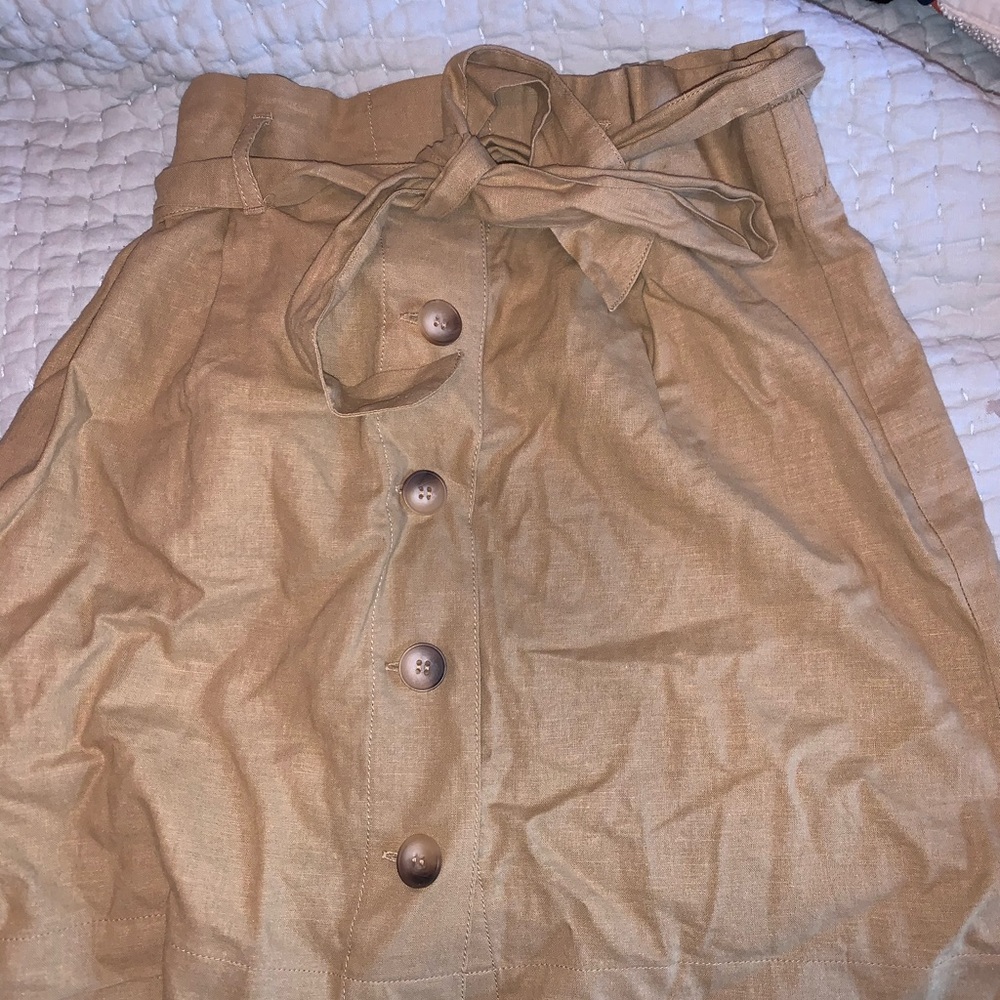 Topshop khaki skirt